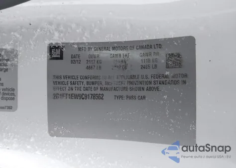 2012 Chevrolet Camaro 2Ss from USA, damaged, VIN 2G1FT1EW9C9178562